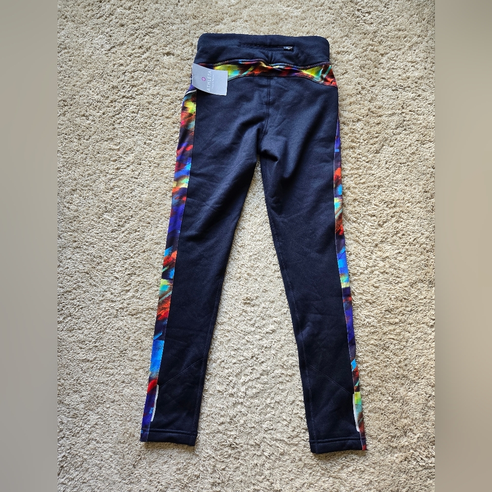 Athleta colorburts power lift tight fleece thermal leggings womens S - Picture 6 of 12